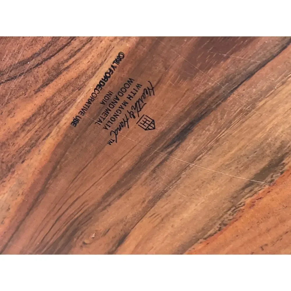 Hearth & Hand wood and metal tray